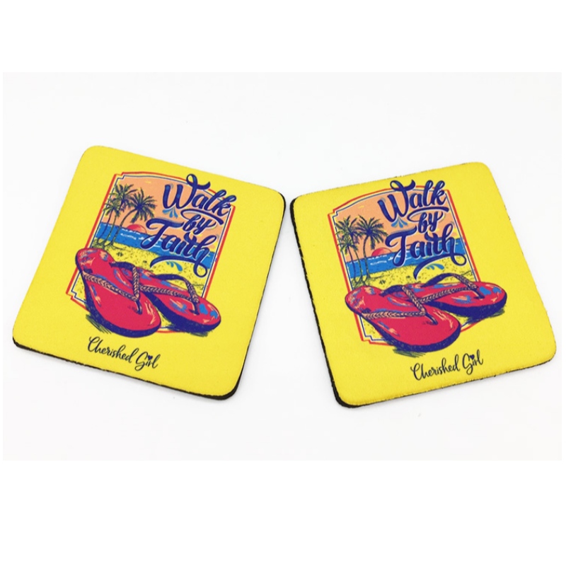 Υψηλής ποιότητας Neoprene Coaster Custom Logo Hot Neoprene Coaster