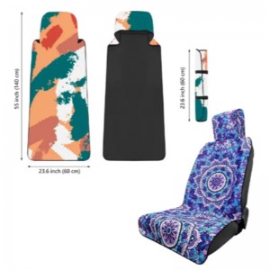 Μη-ολίσθηση προσαρμοσμένη εκτύπωση Car Mats καουτσούκ βάσης νεοπρένιο κάλυμμα καθίσματος